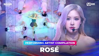 2024MAMA Performing Artist Compilation  ROSÉ [upl. by Nochur]