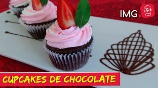 Cupcakes de chocolateRepostería [upl. by Rolfston]