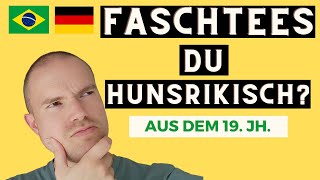 Deutscher Dialekt überlebt seit dem 19 Jh in Brasilien 😲 Interview auf Hunsrückisch [upl. by Annez124]