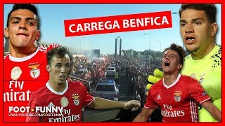 Jogadores do BENFICA filmam chegada a Vila Do Conde [upl. by Phillip]