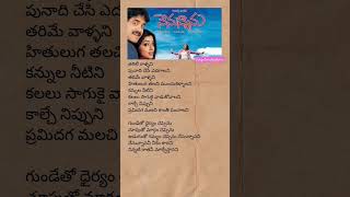 Nenunnanu song lyrics nagarjuna shreya nenunnanu Telugutrendinglyrics [upl. by Arika719]