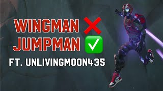 WINGMAN ❎ JUMPMAN ✅  Fortnite Duo Win While Wearing The NEW Jordans Ft UnlivingMoon435 [upl. by Trillbee]