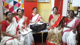 Jagorone jaye vibhabori  Sung by Matri Bandana Group [upl. by Newel]