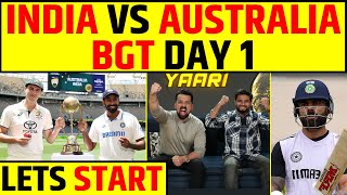 🔴INDIA VS AUSTRALIA DAY 1  BORDER GAVASKAR TROPHY LETS START KISME KITNA HAI DUM [upl. by Gerrit]