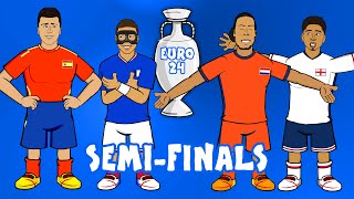 The Semi Finals of EURO 2024 Spain vs France Netherlands vs England SemiFinal Preview [upl. by Oidualc]