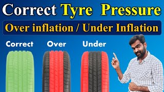 What is Correct Tyre Pressure  Tyre Over amp Under pressure  Tyre Over Inflation amp Under Inflation [upl. by Hawthorn]