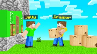 MOVING Into JELLYS NEW Minecraft TOWN [upl. by Assi140]