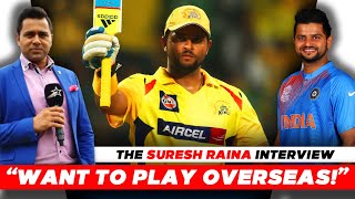 WHY I want to play in OVERSEAS T20 LEAGUES  The SURESH RAINA Interview  Part 2  AakashVani [upl. by Sanyu]