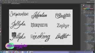 Pack de fuentes Fuentes cursivas 2014 Photoshop Photoscape etc [upl. by Bijan]