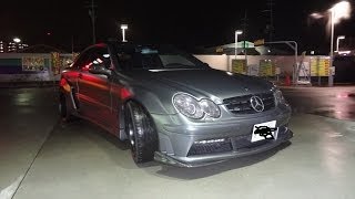 （全塗装フルカスタム） ベンツ CLK AMG DTM仕様 全開加速 可変バルブマフラー搭載 [upl. by Nilo]