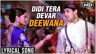 Didi Tera Devar Deewana  Lyrical Song  Hum Aapke Hain Koun  Salman Khan Madhuri Dixit [upl. by Whittaker]