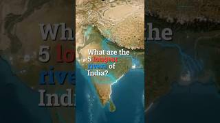 Longest rivers of india shorts ytshorts facts india river youtubeshorts youtube [upl. by Einhpad]