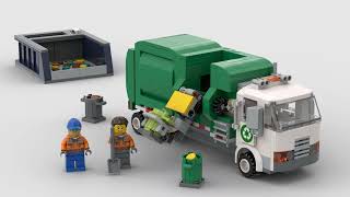 Bricklink Designer Program Automated SideLoading Garbage Truck Project [upl. by Carolynn]