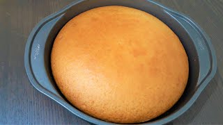 Basic Eggless Vanilla Sponge Cake Recipe  Vanilla Sponge Cake In Oven  வெண்ணிலா கேக் [upl. by Caniff]