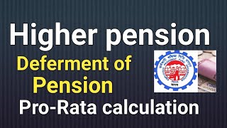 Higher pensionPro Rata calculation employeespensionerstv [upl. by Nohsyar]