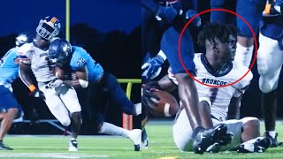 The BIGGEST Hits amp Tackles in High School Football 😳  2022 Part 1 [upl. by Ilyk]