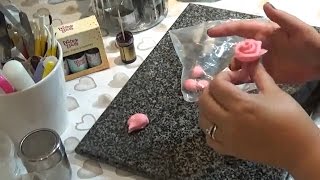 How To Make A Fondant Rose WITHOUT Any Tools EASY [upl. by Secunda527]