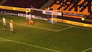 Tom Hateley Fires motherwell Ahead Motherwell 41 Aberdeen 26122012 [upl. by Ys410]