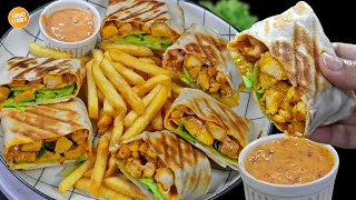 The most delicious Shawarma Pocket Wrape RecipeEid Special RecipeNew Recipe by Samina Food Story [upl. by Nyrac]