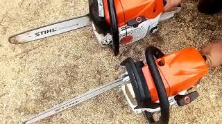 Stihl 462 cm Vs stihl ms 400cm [upl. by Narih]