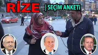 Recep Tayyip Erdoğanın Memleketi Rizede Dev Seçim Anketi  Kılıçdaroğlu mu İnce mi Erdoğan mı [upl. by Warde750]