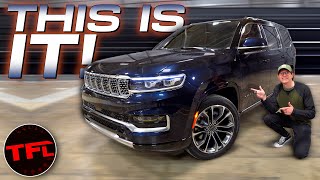 2022 Jeep Grand Wagoneer Youll Be Surprised How Much Jeeps Flagship Costs And Tows [upl. by Oisangi]