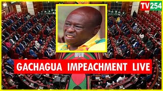 LIVE  Gachagua impeachment happening now in Parliament [upl. by Cozza283]