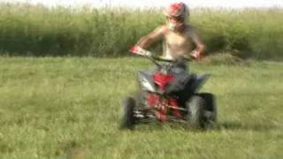 4th of july party crf250r raptor 250 and yz 125 [upl. by Hpesoj576]