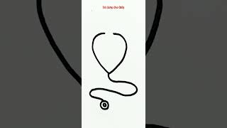 How To Draw A Stethoscope Step by Step for Beginners [upl. by Pardner480]