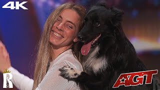 Roni Sagi amp Rhythm Dog Dancer Audition  Judges Comments  Week 3  Americas Got Talent 2024 [upl. by Jaye]