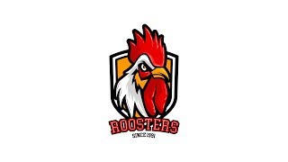 Drawing Roosters Logo  Adobe Illustrator [upl. by Allyn272]