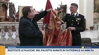 Restituite le placche del paliotto rubate in Cattedrale 44 anni fa [upl. by Tnahsarp]