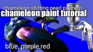 DIY How to paint chameleon shifting pearl tutorialChameleon Paint tutorial step by step [upl. by Palma]