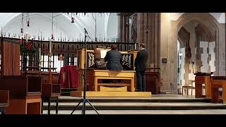 Tom Bell plays Sortie from Messe de la Pentecôte by Messiaen organ of Blackburn Cathedral [upl. by Houghton]