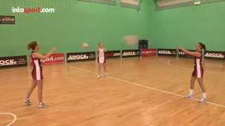 Netball 3 Point Passing Drill Catch and Release [upl. by Leihcar]