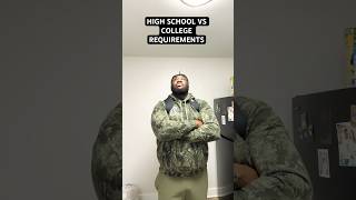 HIGH SCHOOL VS COLLEGE REQUIREMENTS 💀 subscribe shorts comedy [upl. by Neiman]