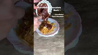 ✨Cornflakes Chocolate Bark✨chocolate cornflakes chocolatebark [upl. by Artemus]