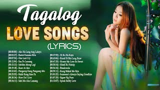 Top 20 Tagalog Love Songs 80s 90s With Lyrics Collection  Nonstop English OPM Love Songs Lyrics [upl. by Aihsiek]