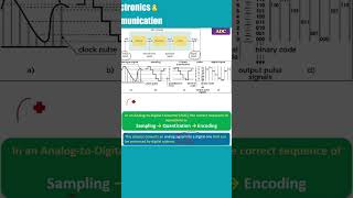 Sampler Quantizer Encoder in ADC MCQ ECE [upl. by Nywles]