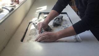 Kitchen Renovation  Concrete Countertops  Sink Form [upl. by Lorrimer426]