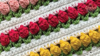 Beginners How to Crochet Tulip Stitch [upl. by Ettevy]