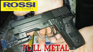 UNBOXING Pistola De Airsoft VG12 Full Metal Spring Rossi P226 Sp2022 6mm MERCADO LIVRE [upl. by Aihsas367]