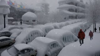 Nordic are freezing Blizzard buries millions of homes and cars in Norway [upl. by Nivej624]