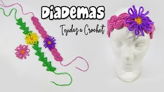 Diademas Tejidas a crochet  PASO A PASO [upl. by Yevi340]