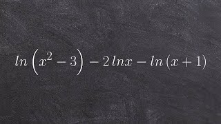 Simplifying a logarithmic expression to one single logarithm [upl. by Germain]