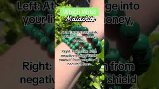 Which wrist do you wear malachite for the most benefits malachite malachitecrystal [upl. by Winola]