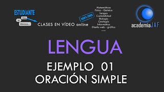 Ejemplo 01  Oración simple analizada sintácticamente con atributo y complemento del nombre  Lengua [upl. by Neale73]