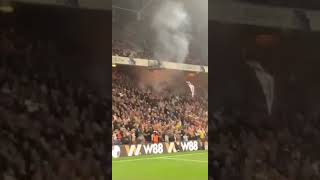 Holmesdale fanatics let off pyro before Brighton game kicks off [upl. by Beale]