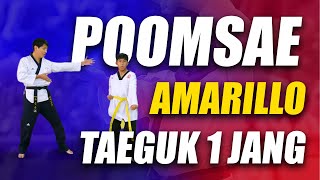 Poomsea Amarillo🟡 Taeguk 1 Jang [upl. by Linker]