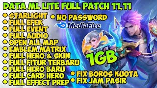 Data ML Lite Full Event 1Gb Terbaru Patch Terbaru  Ml Lite  Cara Mengatasi Lag Mobile legends [upl. by Feledy484]